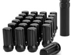 M14x1.5 Black Truck Lug Nuts, 24pcs for 6 Lug Wheels