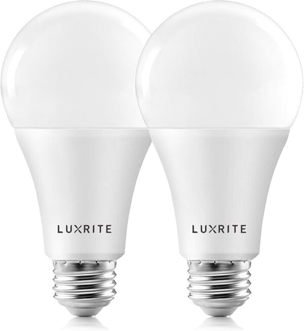 LUXRITE A21 LED Bulbs 150 Watt Equivalent Indoor and Outdoor (2 Pack)
