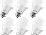 LUXRITE A19 LED Bulb 60W Equivalent, 5000K Bright White (6 Pack)