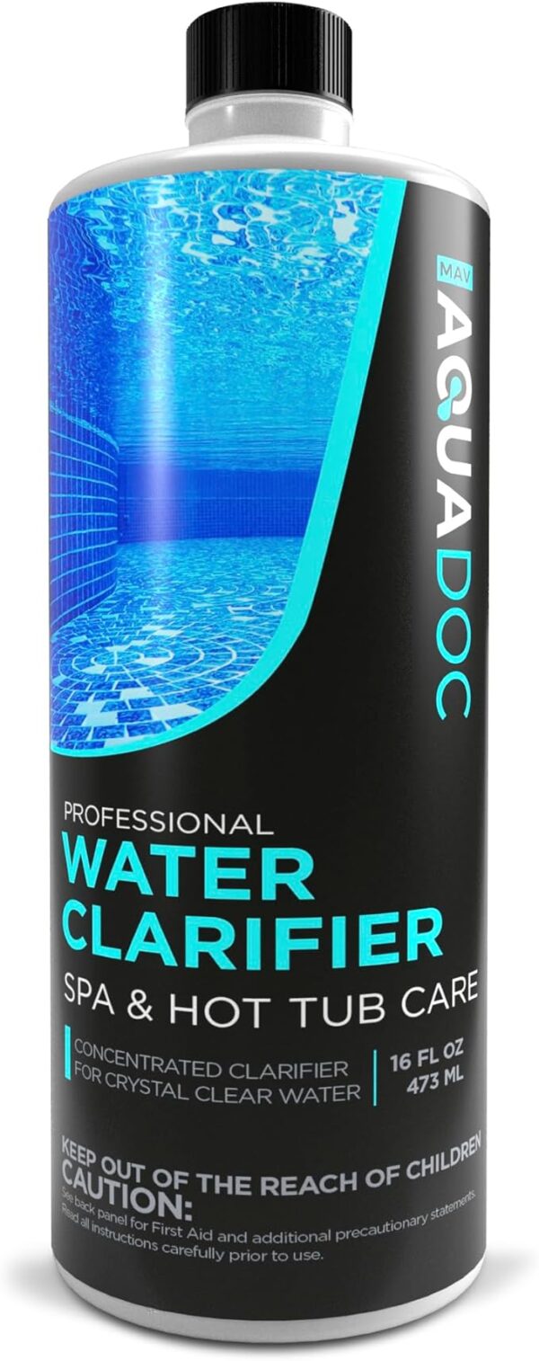 Spa Clarifier & Hot Tub Clarifier for Fast Acting  MAV AquaDoc 16oz