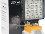 LIVOWALNY Cordless 20V Max LED Work Light for Dewalt 20v Battery