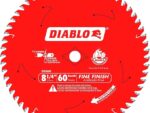 Diablo Fine Finish Saw Blade with TiCo Hi-Density Carbide and Perma-Shield - Ideal for Wood, Plywood and Melamine - 8-1/4" Diameter, 60 ATB Teeth - D0860X