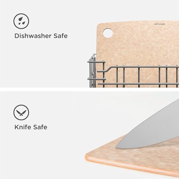 Epicurean Kitchen Series Cutting Board, 11.5-Inch × 9-Inch, Natural - Image 4