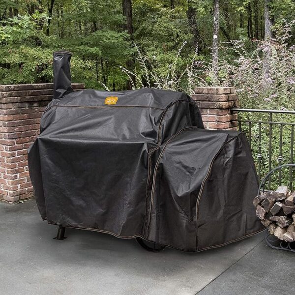 Oklahoma Joe’s Highland Offset Smoker Cover, Black - Image 2