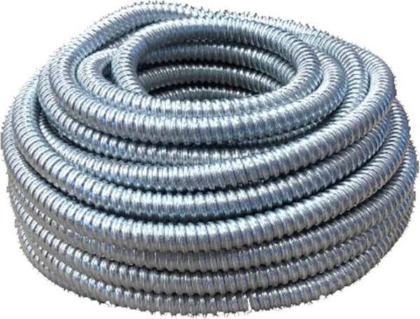 Woods 55082121 25-Feet 1/2-Inch Alflex-Type RWA Reduced Wall Metal Aluminum Flexible Conduit - Image 2