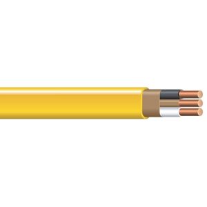 Southwire Romex Brand Simpull Solid Indoor 12/2 W/G NMB Cable 15ft coil - SW# 28828226