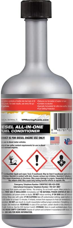 VP Racing 2838, Diesel All-In-One Fuel Conditioner - 16 Ounce (9 Pack) - Image 3