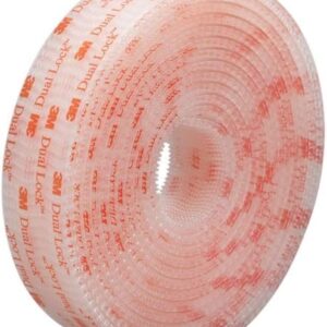 3M Dual Lock Reclosable Fastener SJ3560 (Clear, 1 in x 10 ft Roll) - Heavy Duty Adhesive Interlocking Tape for Indoor/Outdoor Mounting