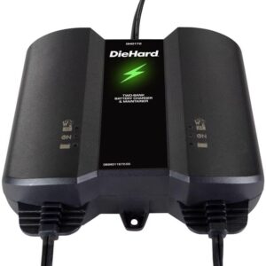 Diehard 8106522 12 V 4 Amps Automatic Battery Charger & Maintainer - Black