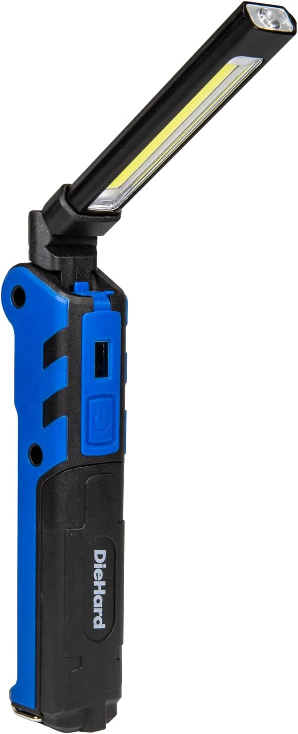 DieHard 41-6643 450-Lumen Folding Rechargeable COB LED Flex Work Light