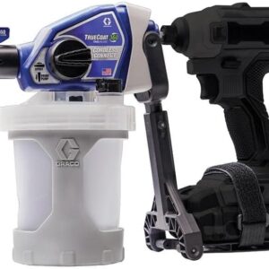 Graco 26D360 TrueCoat 360 Drill‑Powered Paint Sprayer | Sprays Paint & Stain with No Thinning| Use Your Own Drill | Includes FlexLiner Bags, Spray Tips, Funnel & Strainer | Ideal for DIY Projects