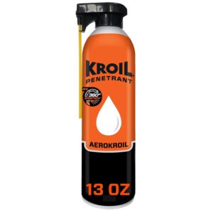 Kroil Original Penetrating Oil with SprayTech 360° Nozzle & Straw (Aerosol Spray-13oz Can-Single) | Every Drop, Every Angle, Even Upside Down | Penetrant for Rusted Bolts, Hinges, Chains (KS132ST)