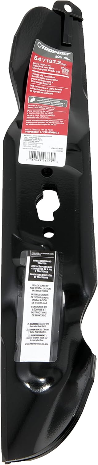 Troy-Bilt 54" Ultra High-Lift Bagging and Side Discharging Blade Set - Image 3