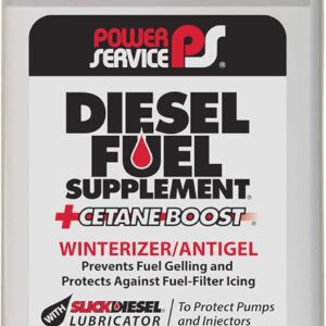 Power Service Diesel Fuel Supplement +Cetane Boost - 26 Ounce (Pack of 12)