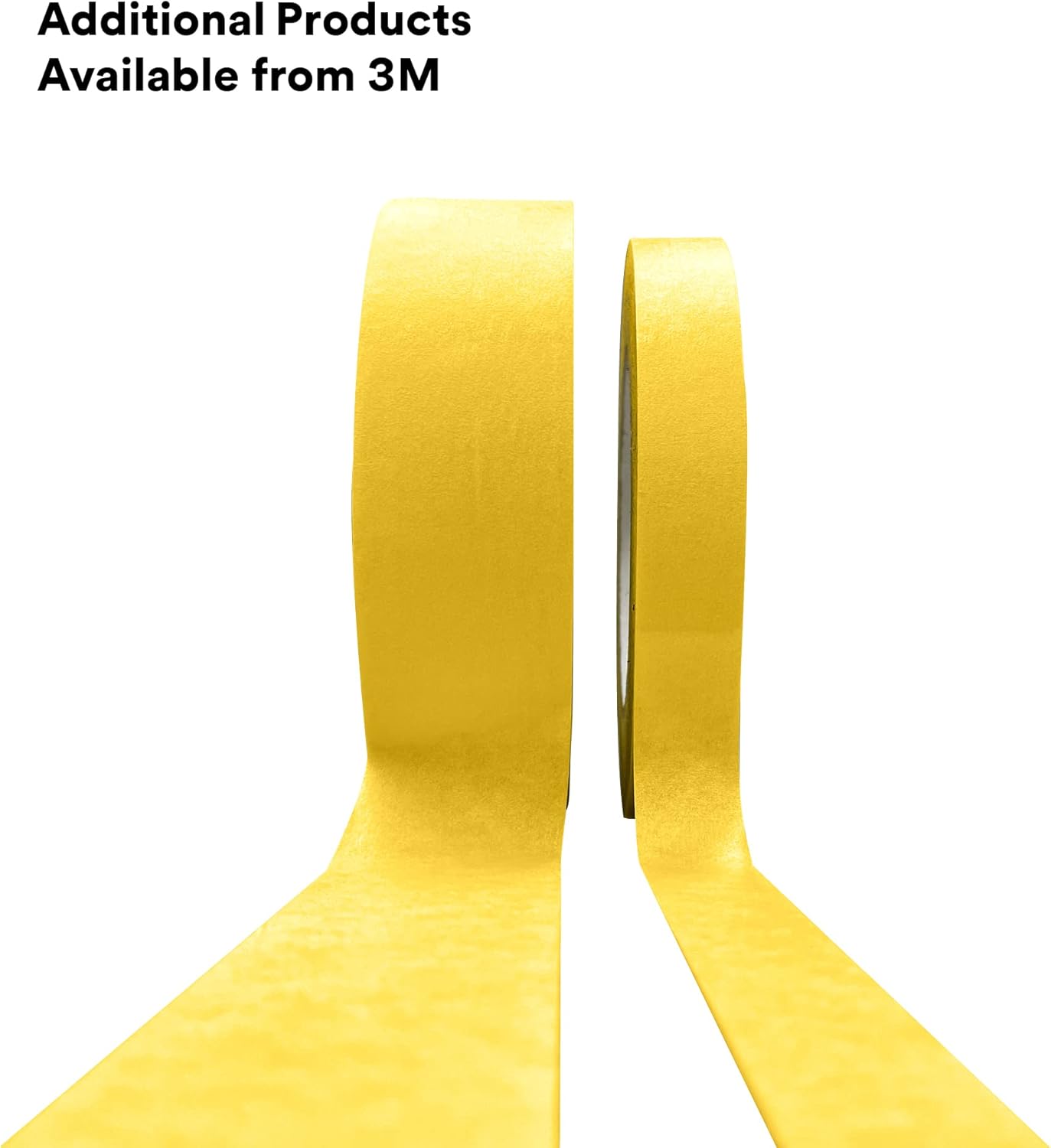 3M Automotive Refinish Masking Tape, 06652, 18 MM X 55 M, Yellow, Crepe Backing, Moisture Resistant, Multi-Purpose, 48 Per Case - Image 3