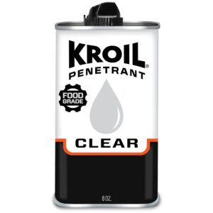 Kroil Clear Penetrant - NSF-H1 Registered, Kosher Certified, Odorless Non-Staining Spray for Conveyors & Other Equipment Maintenance - Industrial Lubricant - Clear - Drip Can - 8 oz (CKL081)