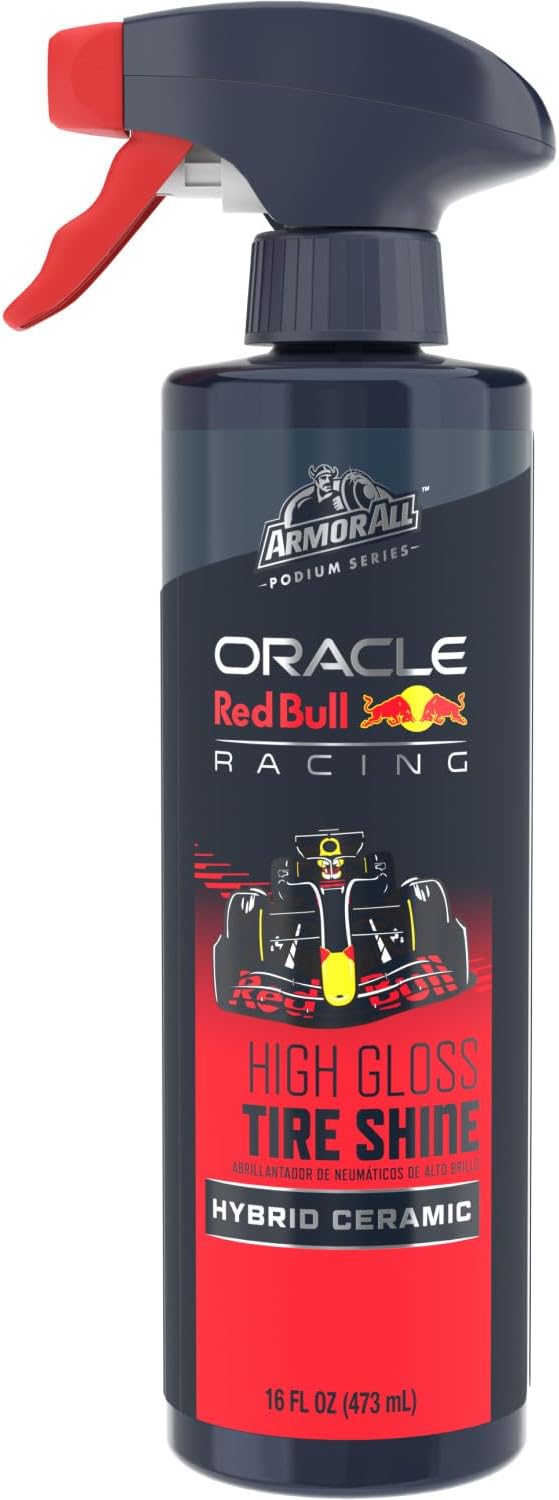 Armor All Podium Series Hybrid Ceramic High Gloss Tire Shine Spray, 16 fl oz, Long-Lasting Car Tire Shine Developed in Collaboration With Oracle Red Bull Racing - Image 4
