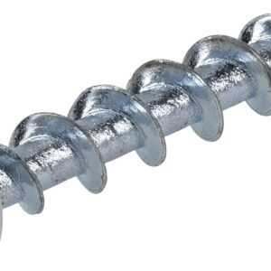 Hillman Borefast Drywall Anchors, Holds 50 Pounds in Drywall and 200 Pounds in Concrete, 1 1/2" Pan Head, White, 75-Pack, 377632