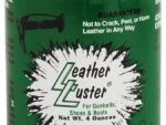 Leather Luster Hi Gloss Brilliant Patent Leather Finish w/Applicator 4oz - BLACK