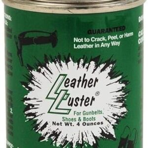 Leather Luster Hi Gloss Brilliant Patent Leather Finish w/Applicator 4oz - BLACK