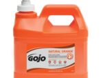 GOJO NATURAL ORANGE Pumice Hand Cleaner, 1/2 Gallon Quick Acting Lotion Hand Cleaner with Pumice Pump Bottle (Pack of 1)– 0958-04