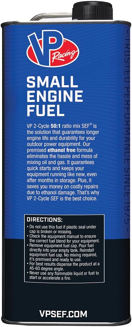VP Racing Fuels 6231, Ready to Use, 50:1 Premixed 2-Cycle Small Engine Fuel (SEF) - Gallon - Image 4