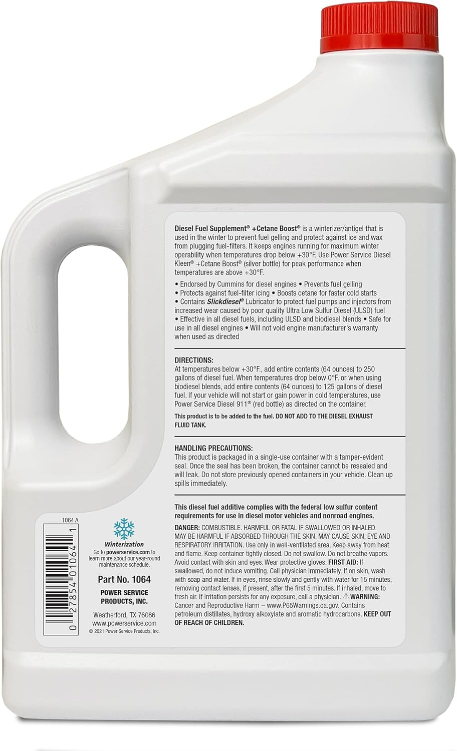 Power Service Diesel Fuel Supplement +Cetane Boost - 64 Ounce (Pack of 6) - Image 3