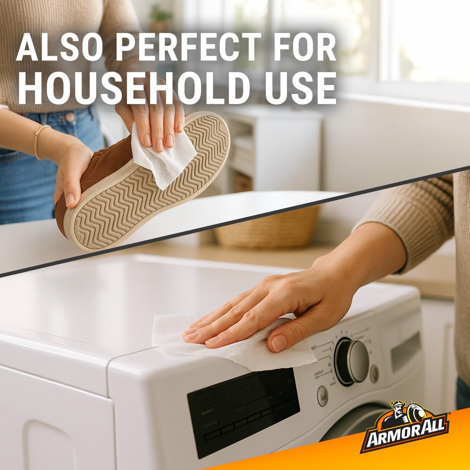 Armor All Car Cleaning Wipes, Wipes for Car Interior and Car Exterior, 90 Wipes Each - Image 8