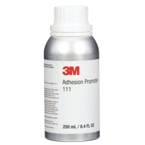 3M Adhesion Promoter 111, Clear, 250 mL Bottle, Fast-Acting, Quick Drying, Isopropyl Alcohol Based Solution, Promotes Better Adhesion of 3M VHB Tapes