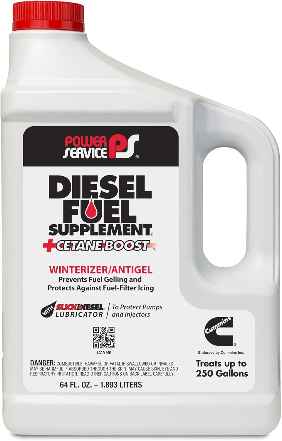 Power Service Diesel Fuel Supplement +Cetane Boost - 64 Ounce (Pack of 6) - Image 2