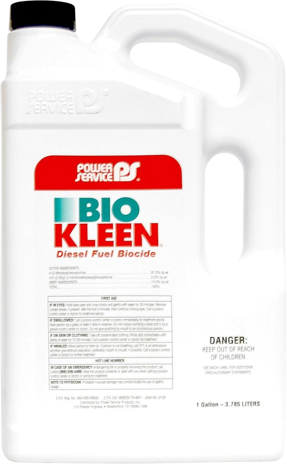 Power Service 9128 9128-04 Bio Kleen Biocide, 1 Gallon