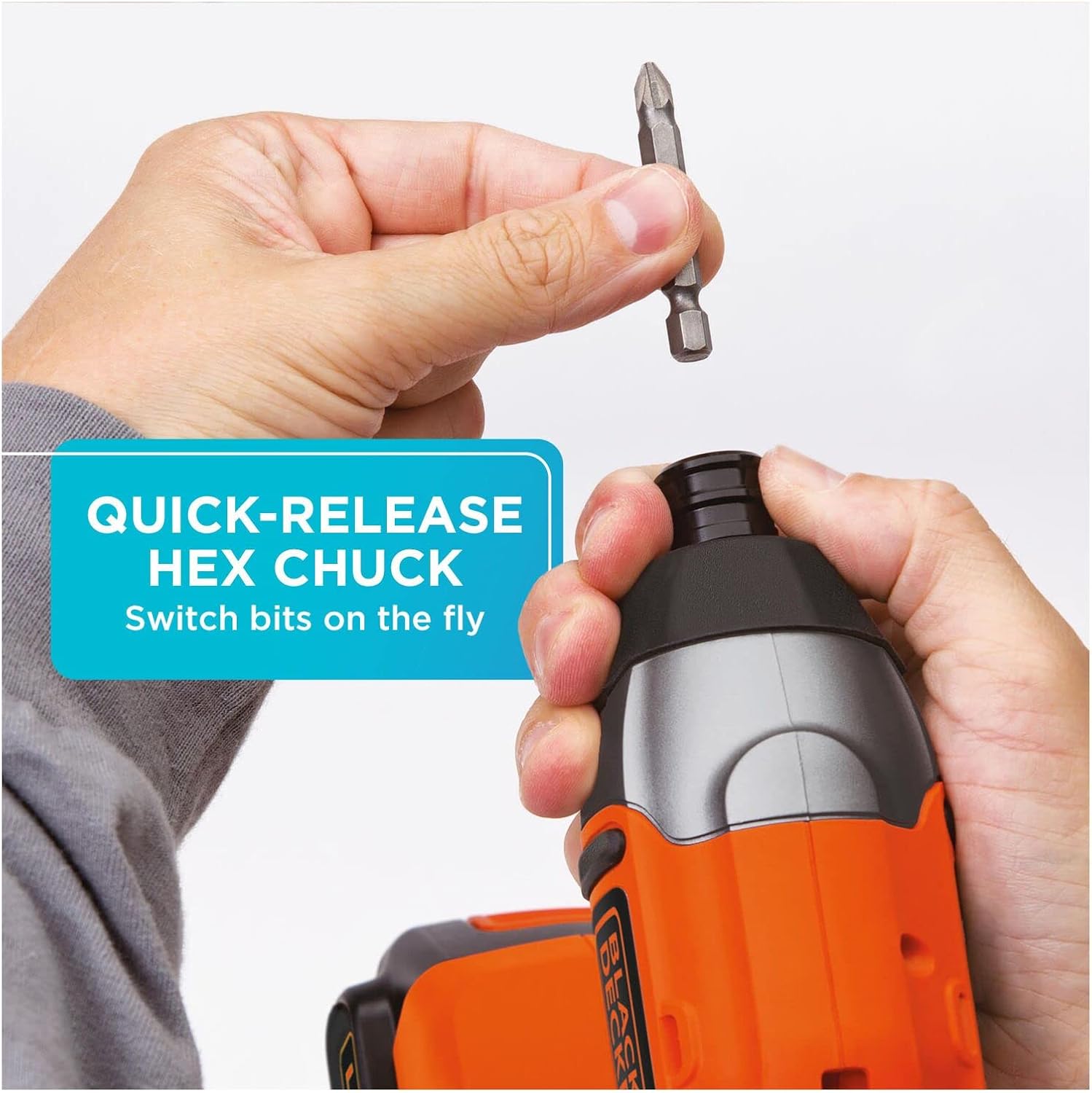 BLACK+DECKER 20V MAX* POWERCONNECT 1/4 in. Cordless Impact Driver Kit (BDCI20C) - Image 2