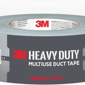 3M Heavy Duty Duct Tape Grey, 1.88in x 20yd (48mm x 18.2m) 1 Roll/Pack