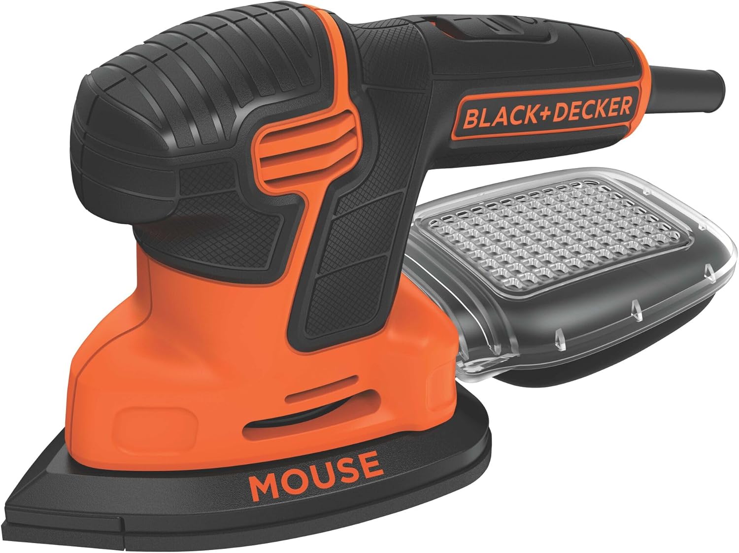 BLACK+DECKER Detail Sander, 1.2 Amp, 16,000 OPM, Compact Design, 3-Position Grip for Comfort, Includes Dust Collector, Corded (BDEMS600) - Image 5