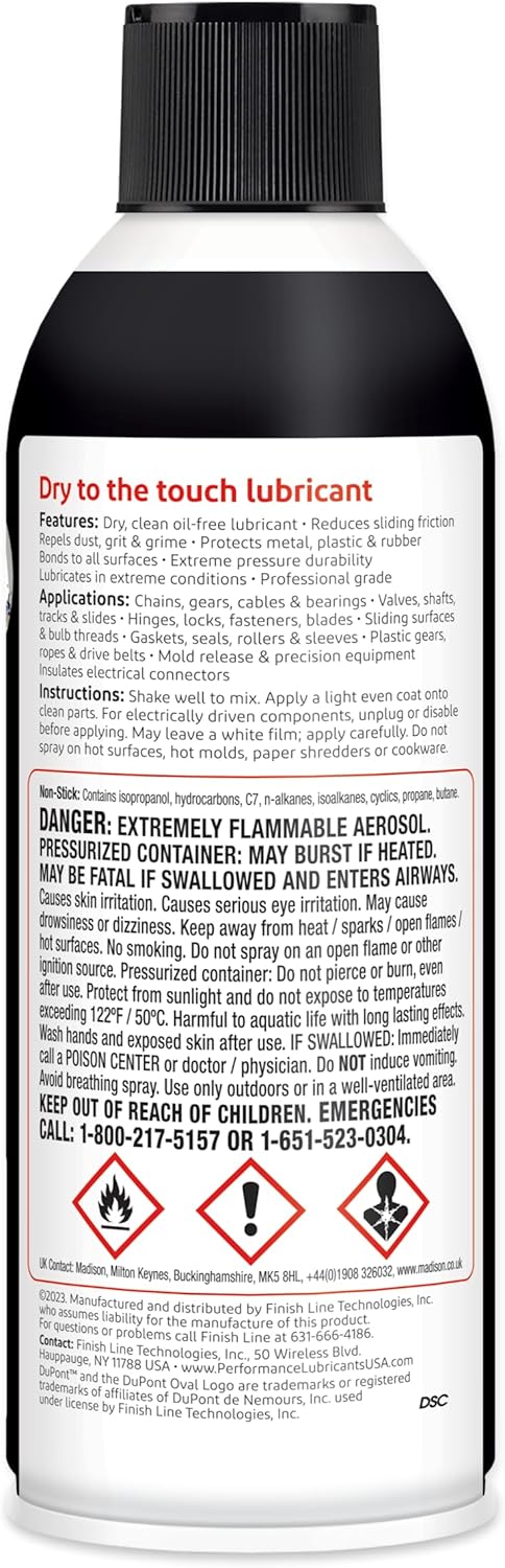 DuPont Non-Stick Dry-Film Lubricant Aerosol, 10 oz - Image 5