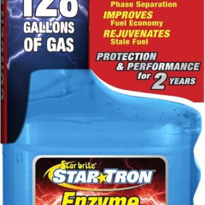 STAR BRITE Star Tron Enzyme Fuel Treatment - Concentrated Formula 8 Ounce - Treats 128 Gallons - Fuel Stabilizer & Treatment, Gasoline Stabilizer, Star Tron Marine Enzyme Fuel Treatment (093008SS)