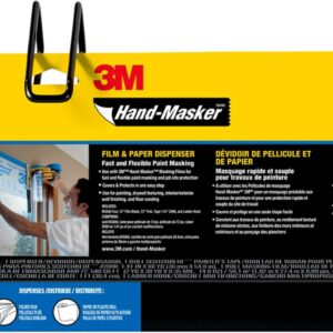 3M Hand-Masker M3000 Tool Painter's Tape and Masking Film Dispenser Kit, 3M Hand Masker Protects Surfaces from Paint Splatters, Includes 12-Inch Blade, Painter's Tape and Masking Film, 1 Kit