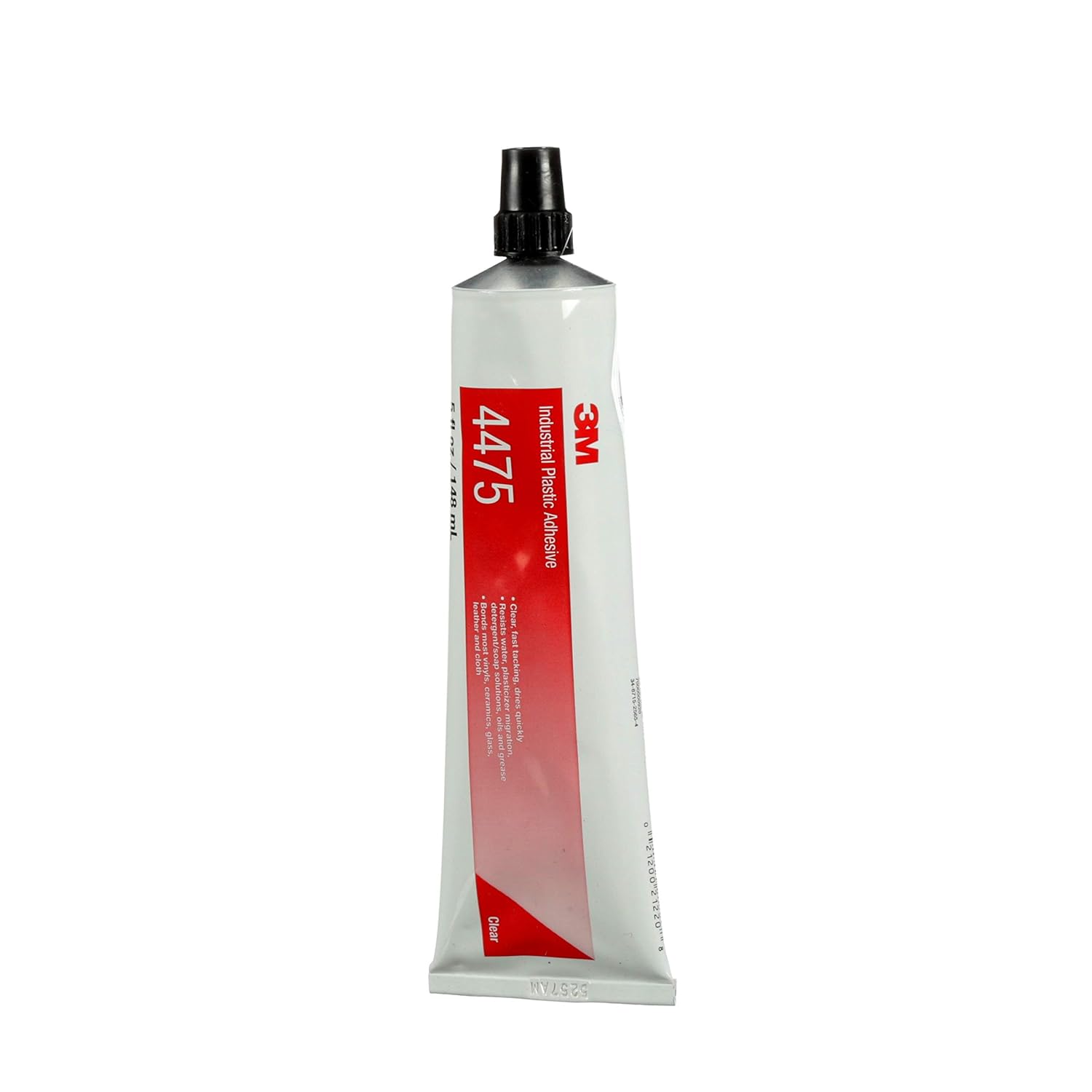 3M Industrial Plastic Adhesive 4475, Clear, 5 Oz Tube - Image 2