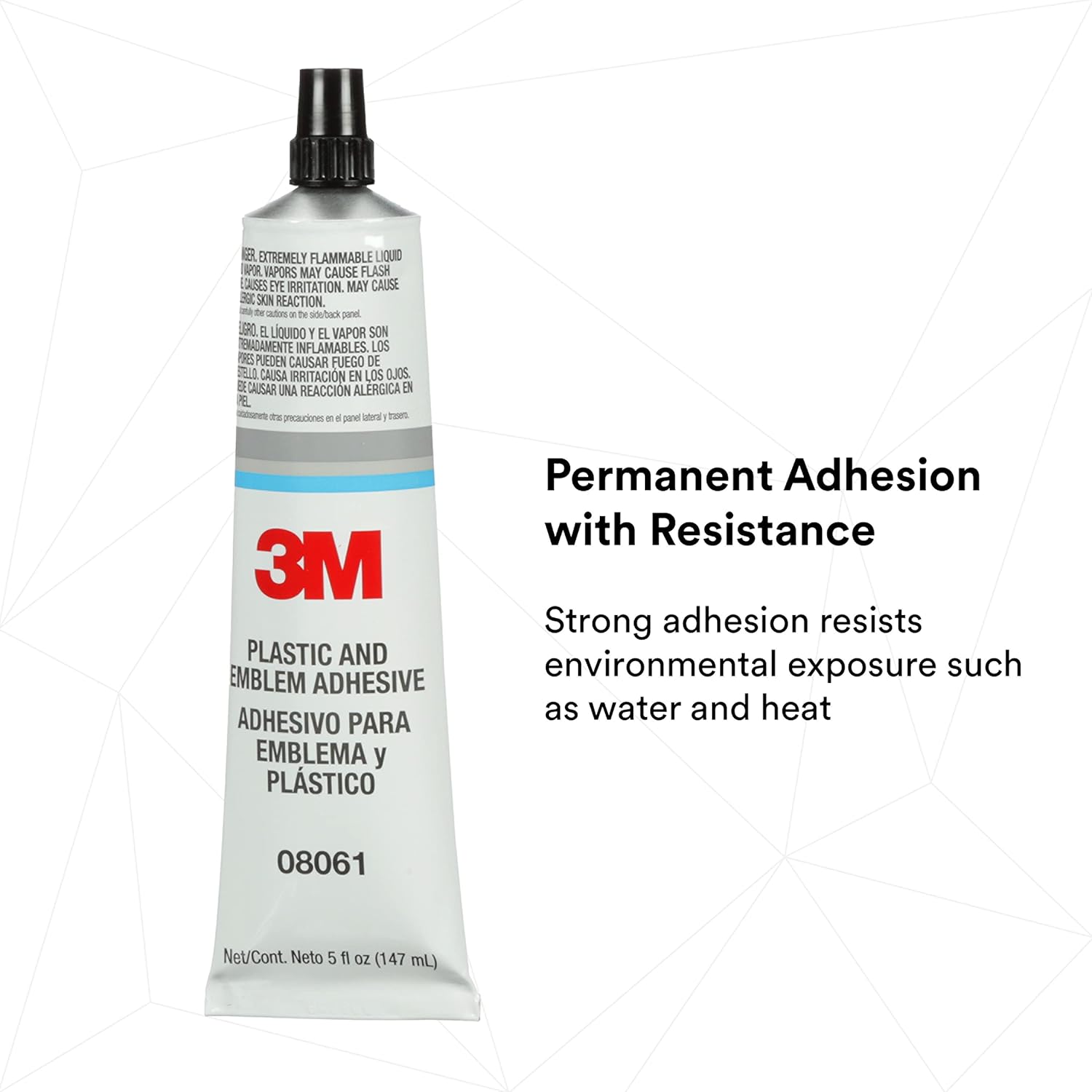 3M Plastic and Emblem Adhesive, 08061, 5 oz Tube - Image 3