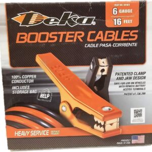 Deka Extra Heavy-Duty Booster Cables - 16' 6 Gauge (00169)
