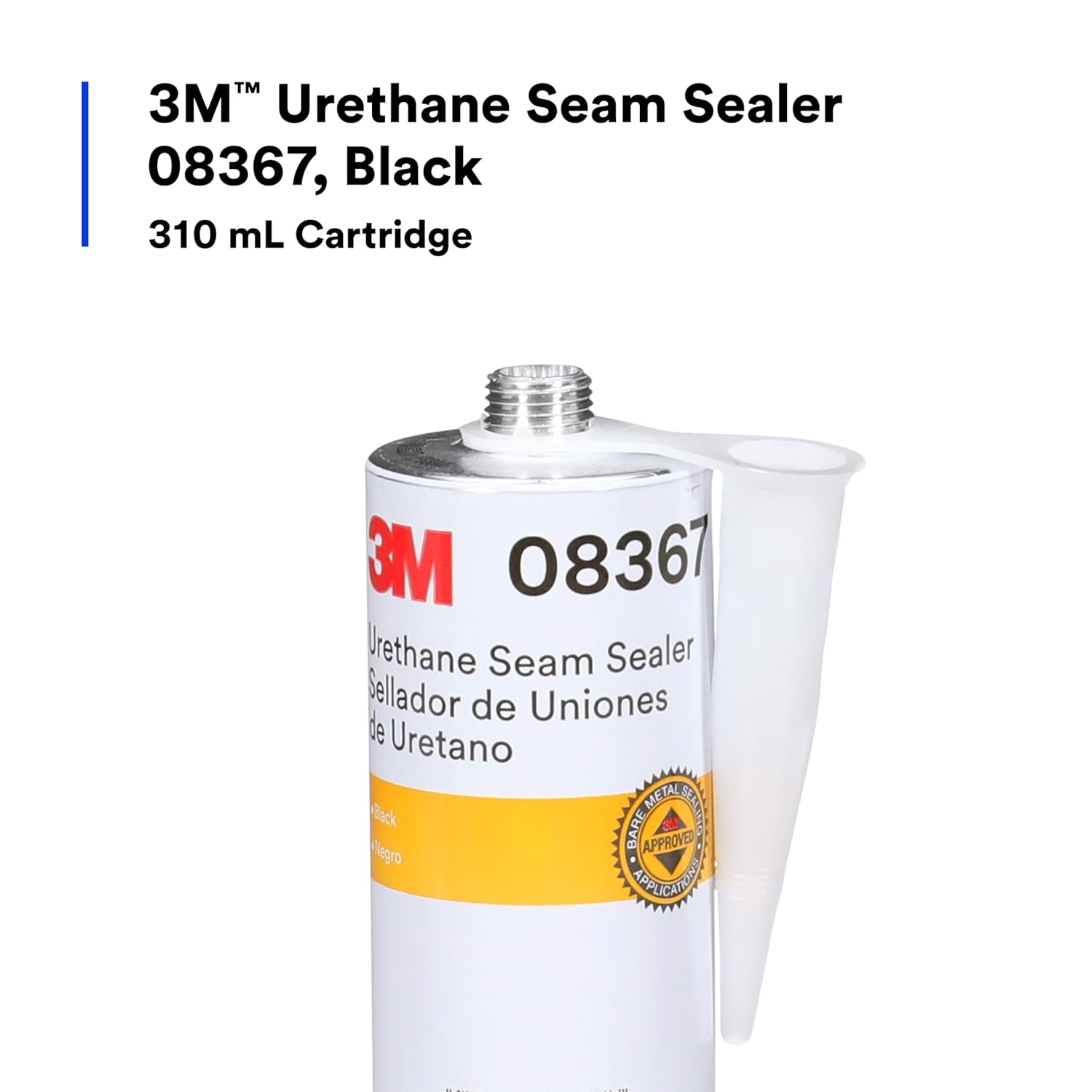 3M Urethane Seam Sealer, 08367, Black Color, High Solids, Permanently Flexible, 310 mL/10.5 fl oz Cartridge - Image 5