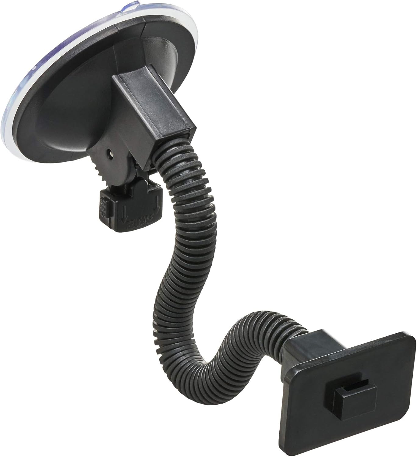 Bully Dog 40400-102 T-Slot Universal Windshield Mount for GT & WatchDog – Adhesive-Free Suction Cup, Flexible Adjustable Neck, Secure Hands-Free Viewing