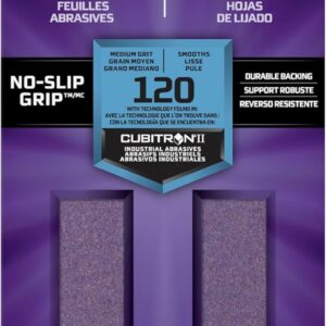 3M Pro Grade Precision Faster Sanding Sanding Sheets 120 grit Medium, 127120TRI-6, 9,31 cm x 22,8 cm, 6/Pack