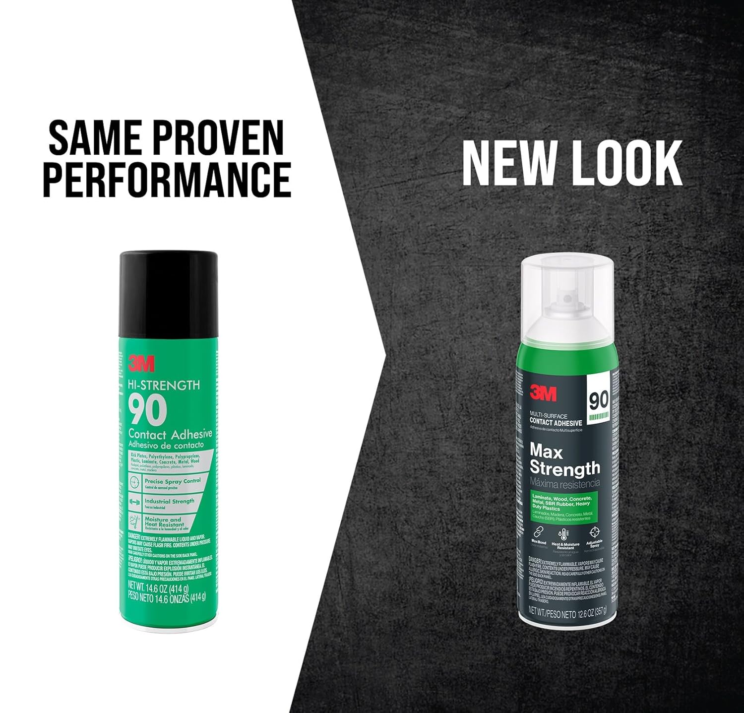 3M Max Strength 90 Multi-Surface Contact Adhesive, 12.6 oz., Low VOC, Max Bond, Heat & Water Resistant, Adjstable Spray for Metal, Wood, Plastics, Laminates, and Concrete (99-NAT) - Image 7