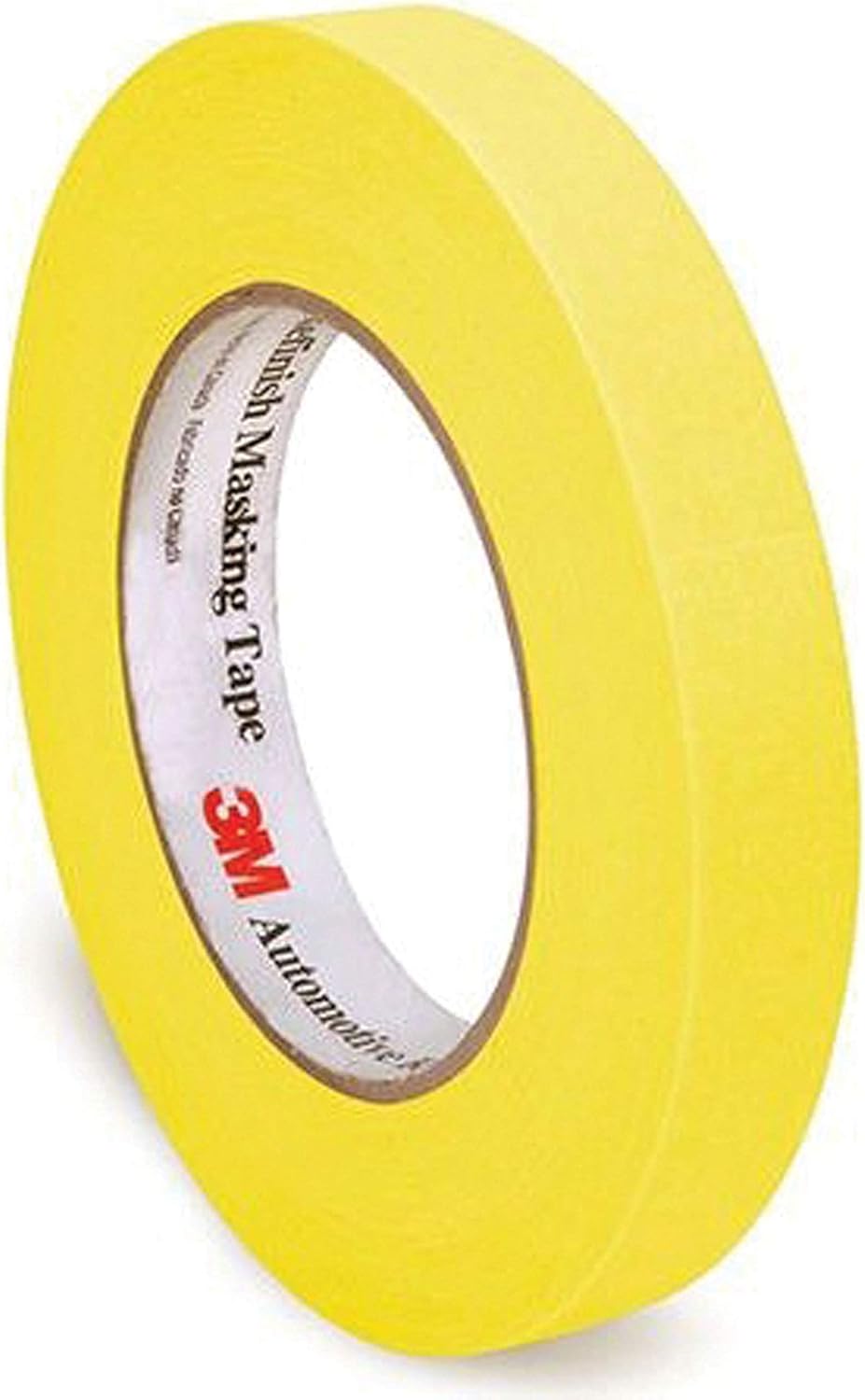 3M Automotive Refinish Masking Tape, 06652, 18 MM X 55 M, Yellow, Crepe Backing, Moisture Resistant, Multi-Purpose, 48 Per Case