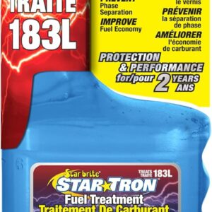 STAR BRITE Star Tron Enzyme Fuel Treatment SEF Gasoline Formula - 1 oz. Treats 6 Gallons - 8 OZ (14308) Blue