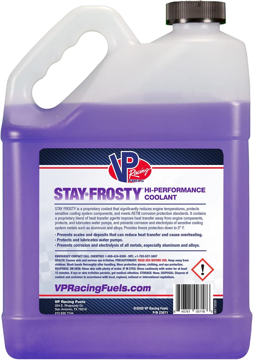 VP Racing Fuels 23071 Stay Frosty Hi-Performance Coolant, 1 Gallon - Image 2