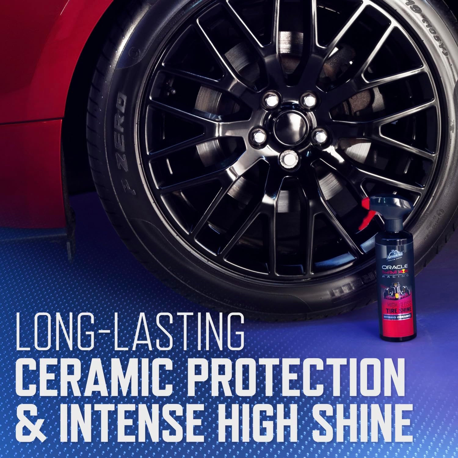 Armor All Podium Series Hybrid Ceramic High Gloss Tire Shine Spray, 16 fl oz, Long-Lasting Car Tire Shine Developed in Collaboration With Oracle Red Bull Racing - Image 5