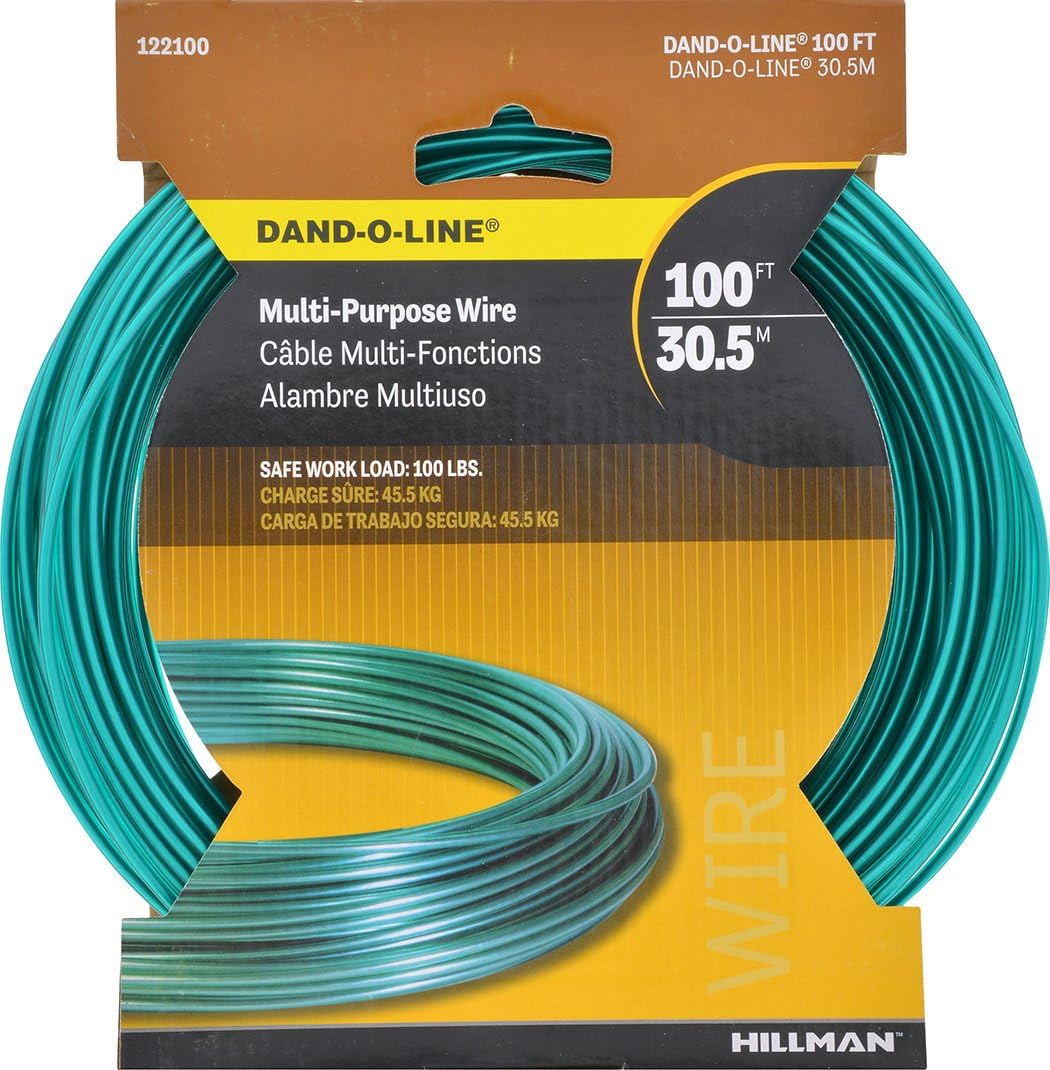 Hillman Green Vinyl Jacketed Multi-Purpose Cable Wire, 100', Safe Work Load for 100 Pounds | 41585 - Image 3