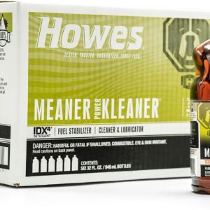 Howes Meaner Power Kleaner 32-ounce Fuel Stabilizer, Injector Cleaner, and Diesel Fuel Lubricator Casepack (Six 32oz Bottles)
